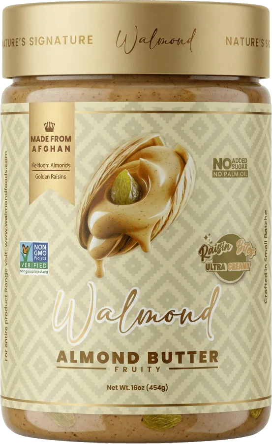Walmond Almond Butter Fruity with Kandahar golden raisin bites